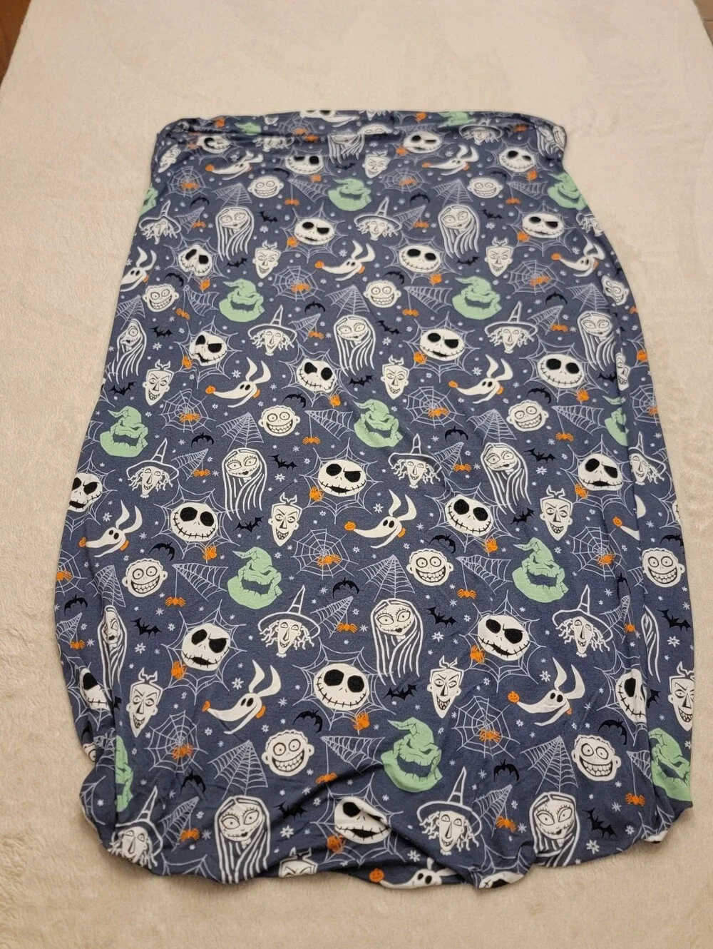Little Sleepies Nightmare Before Christmas NBC Cloud Blanket Crib Sheet Bundle